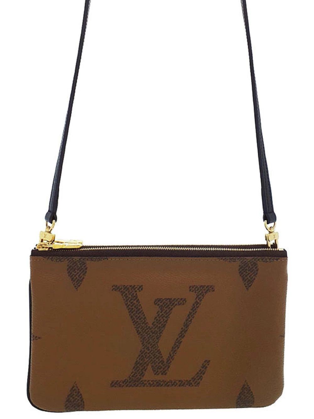 Louis Vuitton Monogram Giant Pochette Double Zip Shoulder Bag